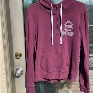 PINK quarter zip hoodie